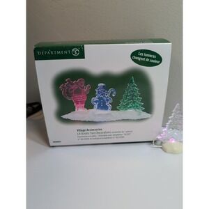 Dept. 56 #800003 Village Accessories Lit Acrylic Yard Decorations Works